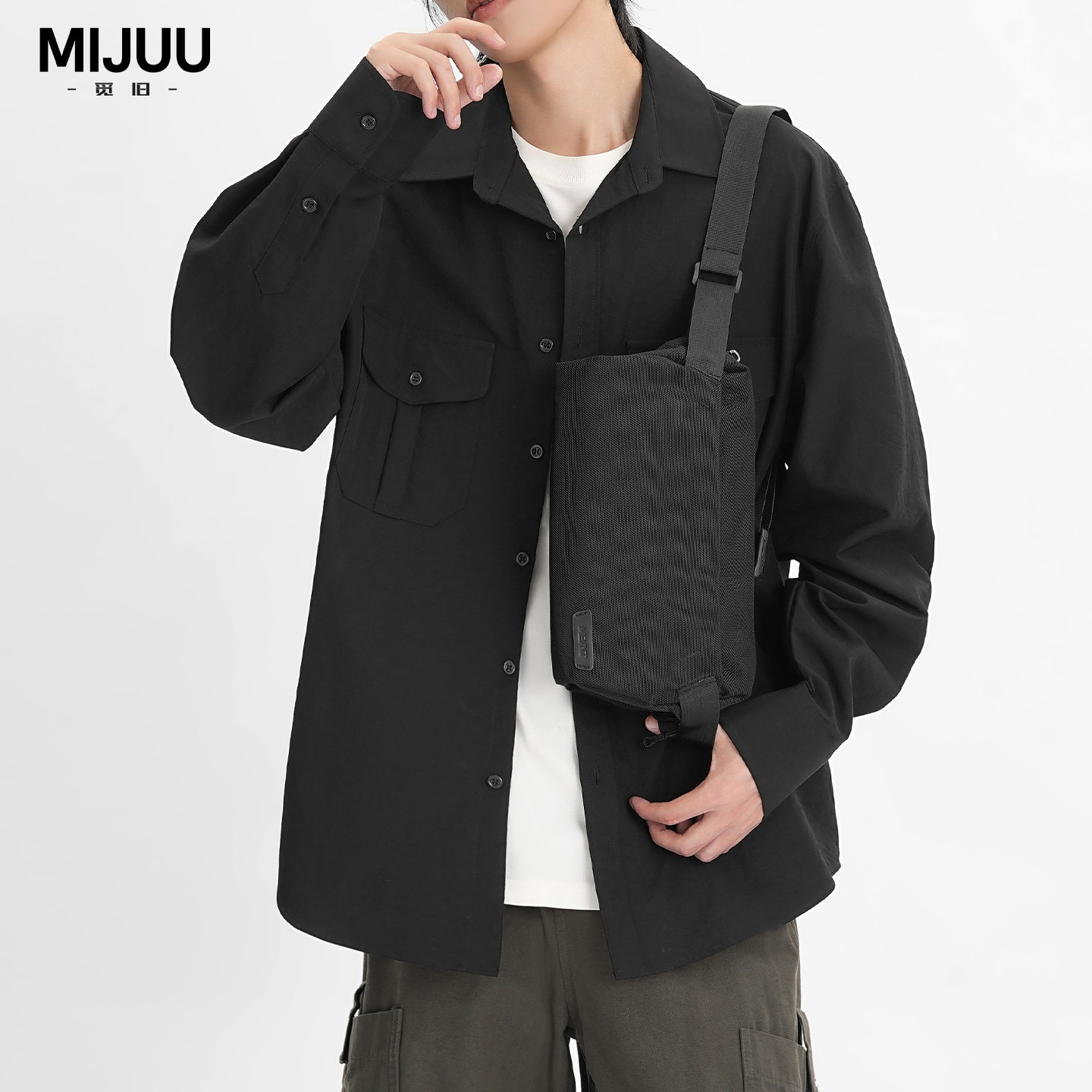 Mixed-shoulder crossbody chest bag sports cycling backpack