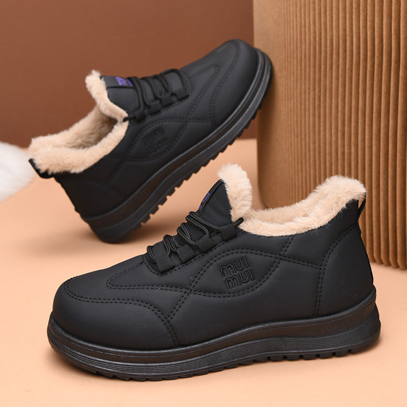 老北京棉鞋女冬季皮面加绒保暖妈妈棉靴加厚防滑软底女士休闲短靴,淘宝优惠券,粉丝福利购,淘宝优惠卷