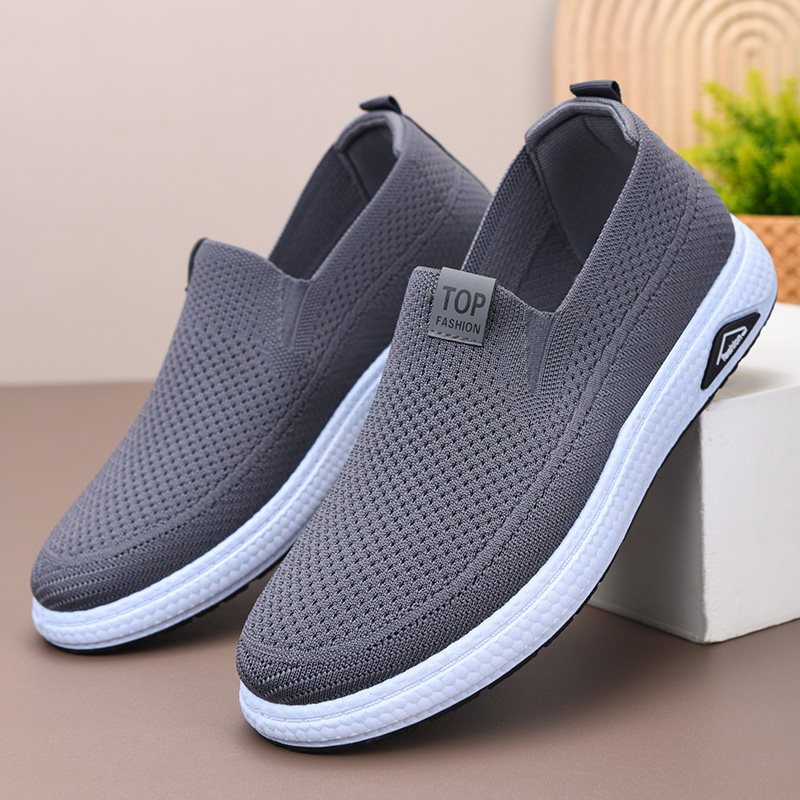 春秋新款老北京布鞋男士飞织透气软底爸爸鞋轻便防滑一脚蹬休闲鞋,淘宝优惠券,粉丝福利购,淘宝优惠卷