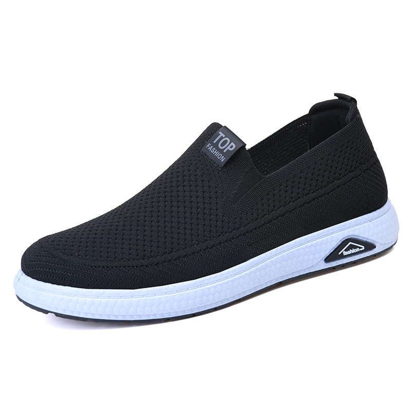 春秋新款老北京布鞋男士飞织透气软底爸爸鞋轻便防滑一脚蹬休闲鞋,淘宝优惠券,粉丝福利购,淘宝优惠卷