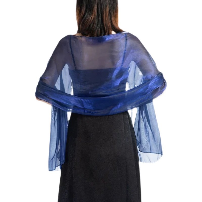 欧美风新款派对晚礼服披肩春秋薄装饰婚纱旗袍外搭纯色丝巾女夏季,淘宝优惠券,粉丝福利购,淘宝优惠卷