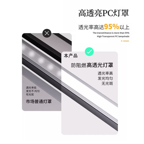 线形灯铝槽led线条灯铝合金灯槽线性灯嵌入式暗装u型灯槽灯带卡槽 - 图1