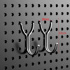 Perforated board hooks stainless steel accessories supermarket shelves