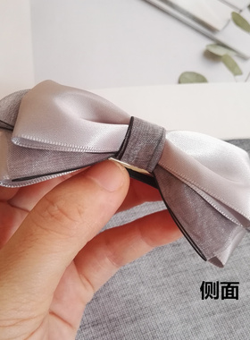 优雅淑女布艺蝴蝶结发夹百搭头饰