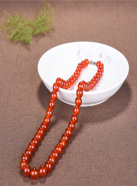 冰种玉珠子塔链南红玛瑙