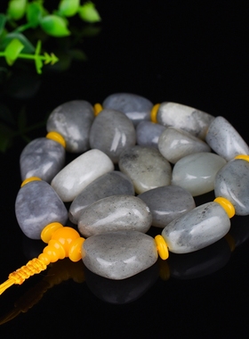 籽料原石修饰手串男女款青花玉