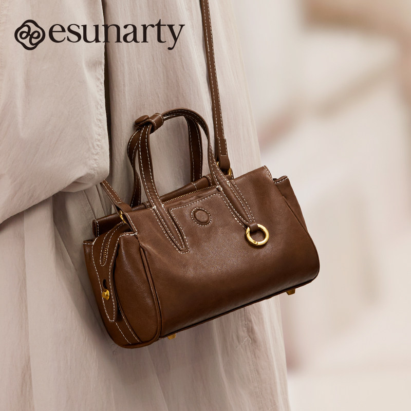 波士顿包包女式2025新款真皮高级感斜挎包头层牛皮女款女士手提包,淘宝优惠券,粉丝福利购,淘宝优惠卷