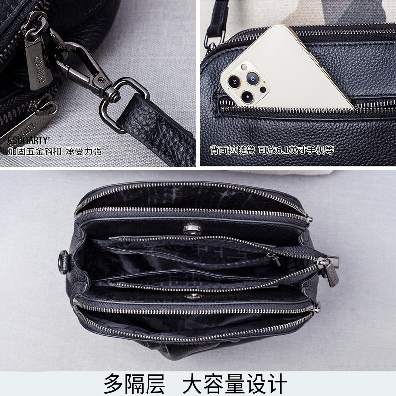 真皮女式单肩包2025新款高级感贝壳包斜挎小包软皮褶皱女士手提包,淘宝优惠券,粉丝福利购,淘宝优惠卷