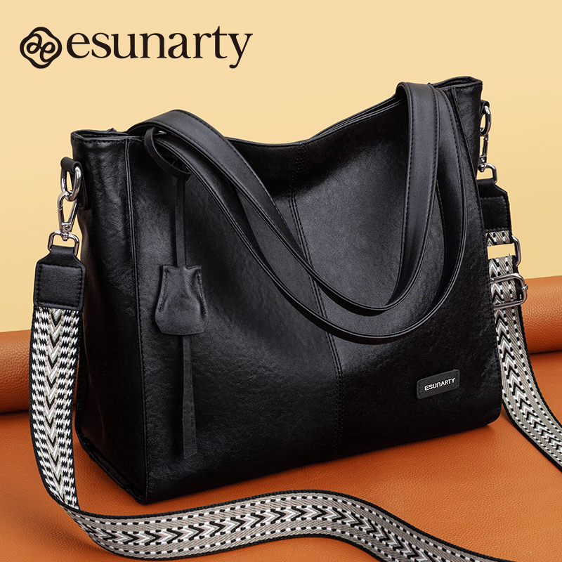 女包2025新款斜挎包女士真皮大容量头层牛皮宽肩带女式单肩包秋冬 - 图3