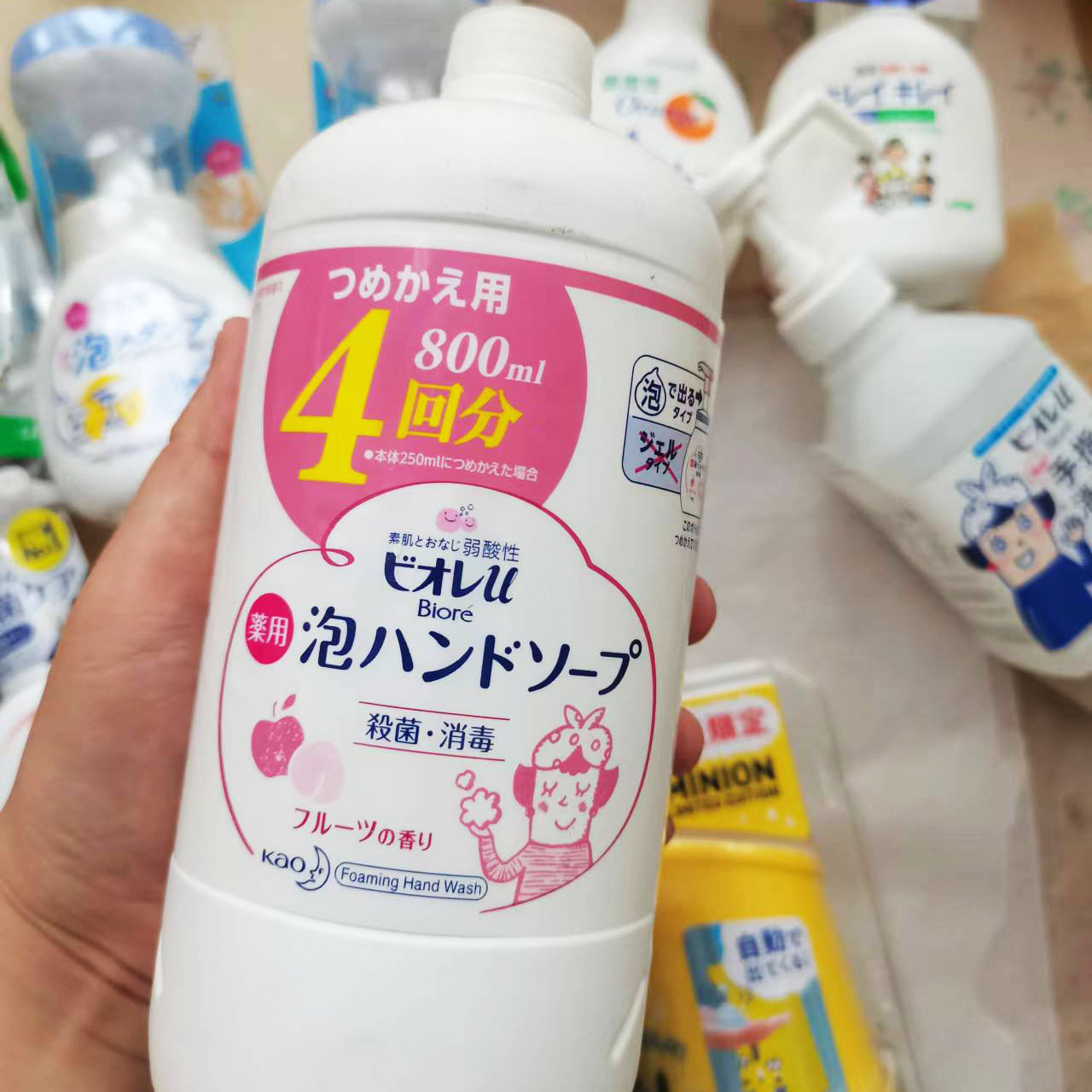 日本花王免洗幼儿童抑菌洗手液清洁按压补充替换泡泡泡沫家用消毒 - 图2