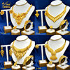 Gold-plated jewelry necklace ring earrings ring four-piece set Indian wedding jewelry Middle East Dubai