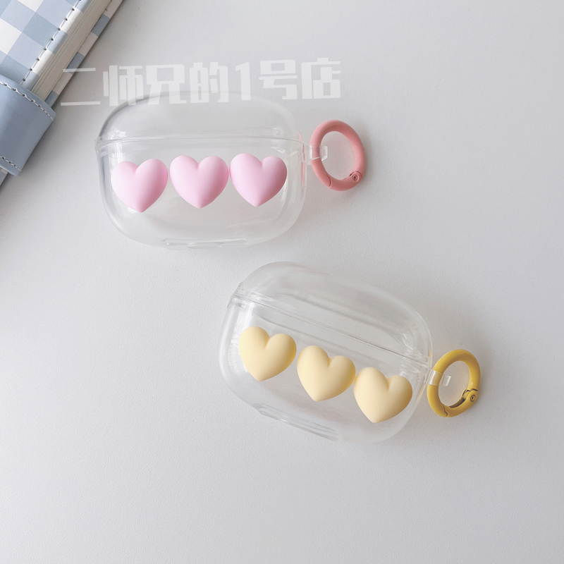 适用绿联HiTune T3耳机保护套HiTune T6耳机壳H5透明S3保护壳S5可爱t6s卡通ins女t3pro耳机软壳S8保护h6pro套 - 图1