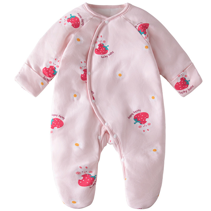 宝宝可爱冬装粉色包脚衣服加厚婴儿连袜棉衣新生儿连体衣女孩冬季,淘宝优惠券,粉丝福利购,淘宝优惠卷