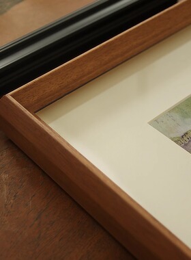 睡莲池畔 中古客厅装饰画花卉风景复古法式中式餐厅卧室挂画