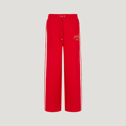 adidas阿迪达斯女裤新款马年阔腿直筒长裤KR0418 KH2702 KH2703 - 图3