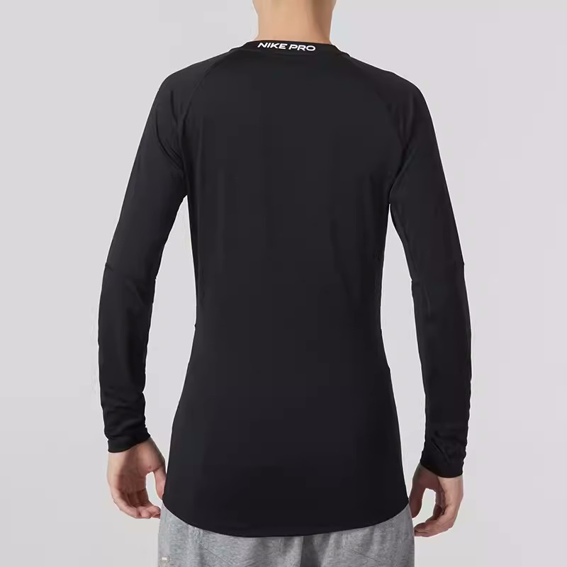 Nike/耐克长袖T恤男子运动服跑步训练健身紧身套头衫 FB7920-010