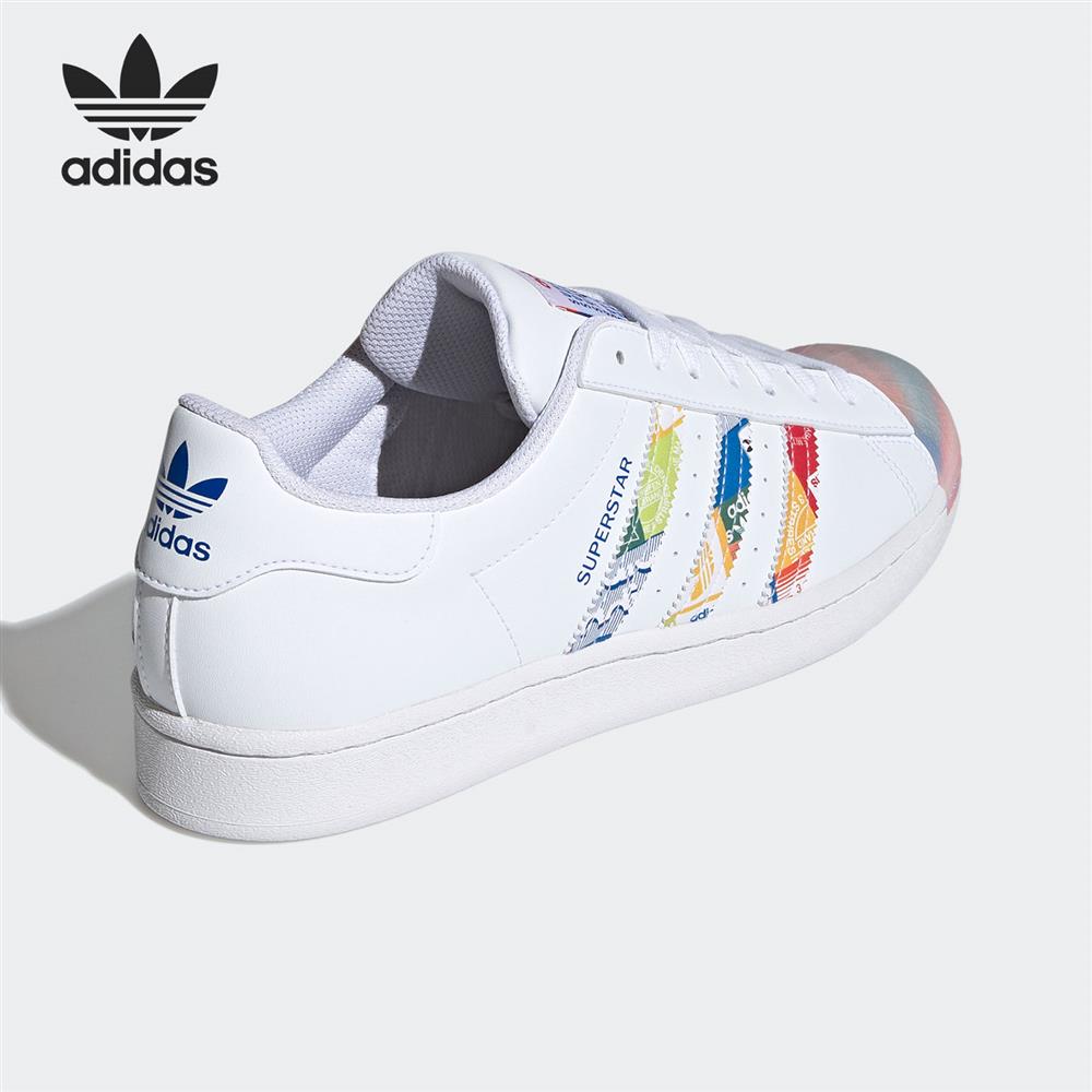 Adidas/阿迪达斯三叶草板鞋男女SUPERSTAR贝壳头运动休闲鞋GX2717-图2