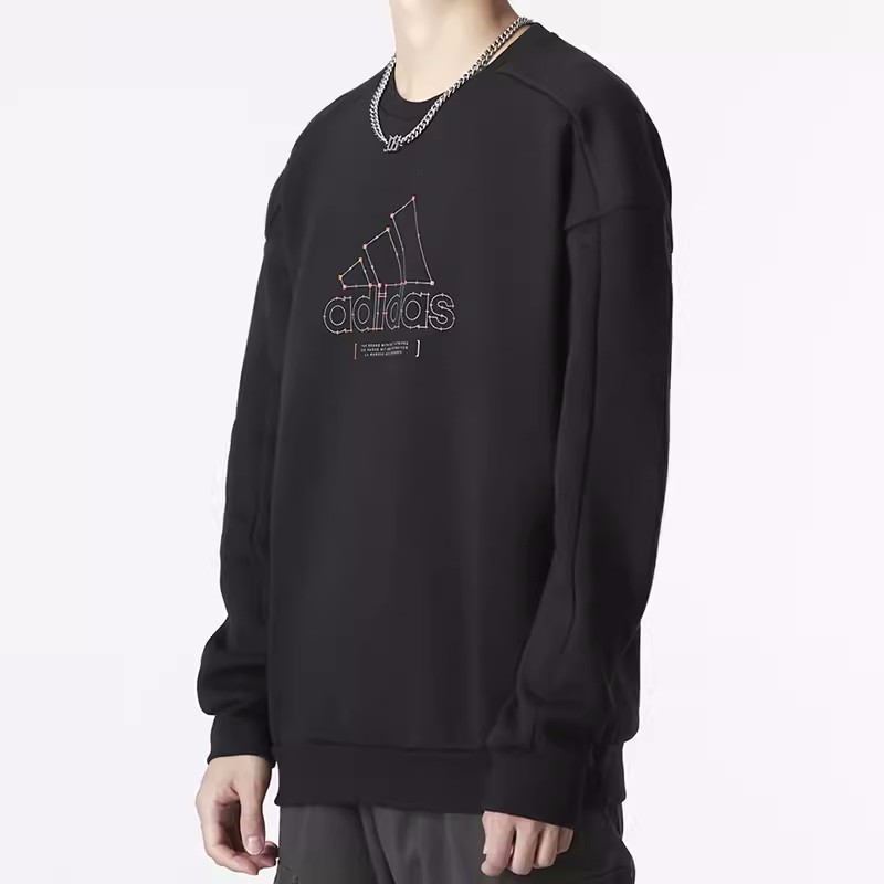 Adidas/阿迪达斯卫衣男子运动服长袖休闲圆领套头衫HM5152 HM5155-图0