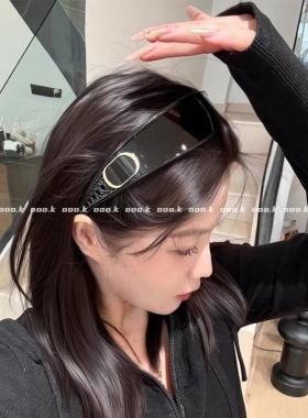 ooo.k / 新品 素颜救星！25ss 发箍墨镜二合一眼罩式曲面太阳眼镜