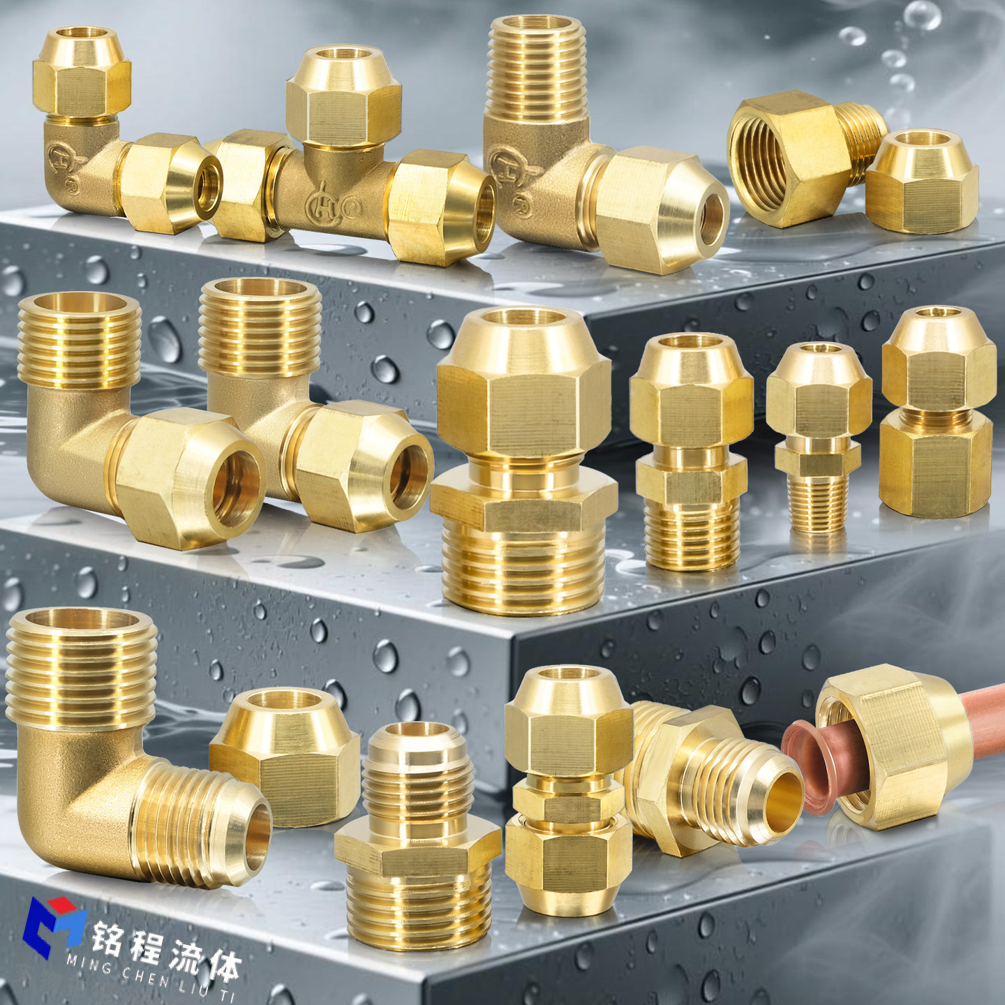 全铜加厚外丝扩口直接铜管喇叭口1/2/3/4分扩6/8/0/12/16mm管接头,淘宝优惠券,粉丝福利购,淘宝优惠卷