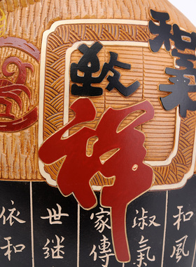 彩绘陶瓷花瓶中式彩陶装饰品摆件