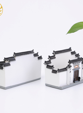 中式古典建筑模型工艺品桌面摆件
