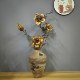 New Chinese style dragon jujube branch art landscaping dried flowers natural real flowers flower arrangement B&B living room high-end home decoration