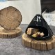Old elm weathered wood stove mat coaster pot holder