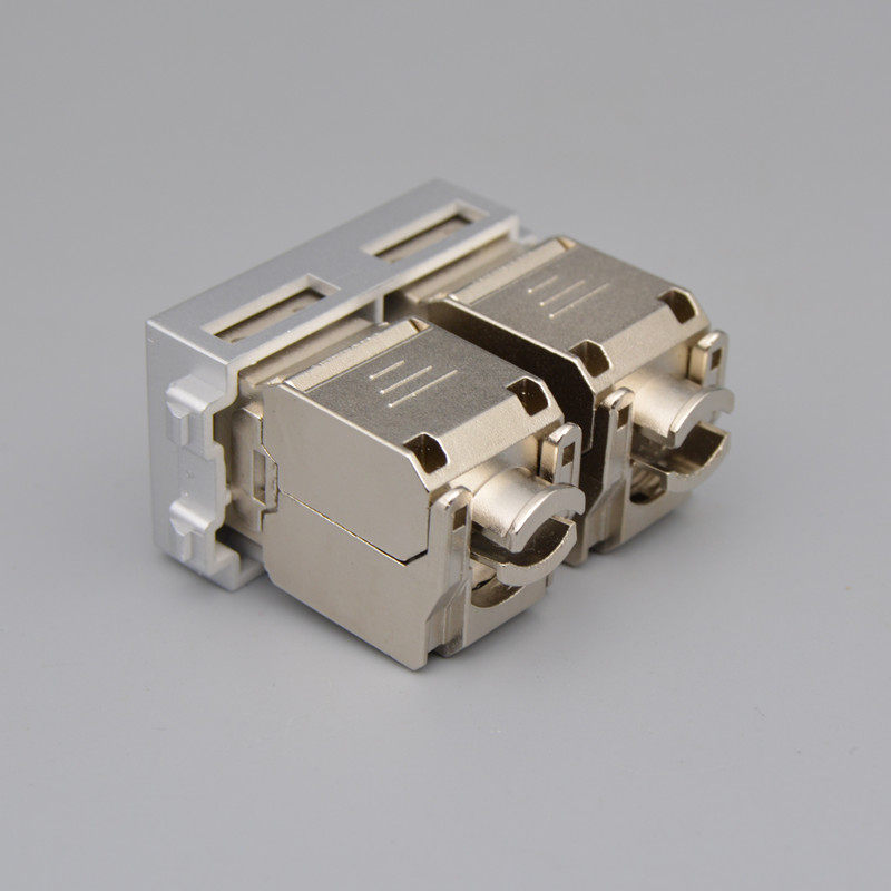 超六类网络模块双孔cat6A免打面板模块 千兆屏蔽网线插座RJ45电脑,淘宝优惠券,粉丝福利购,淘宝优惠卷