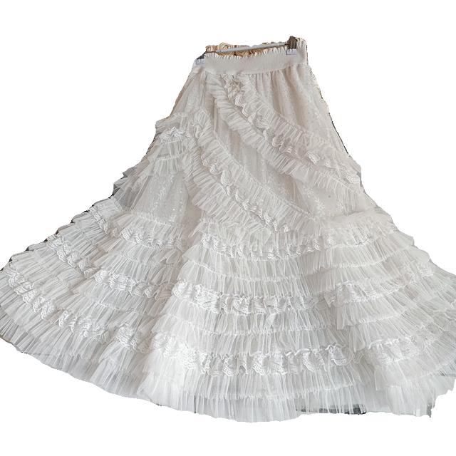 76 fishtail skirt cake skirt slim lace