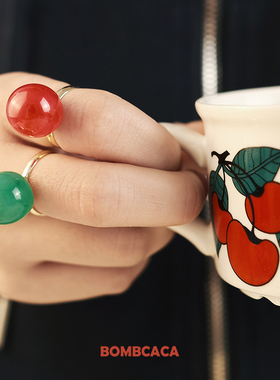 BOMBCACA 球球戒指合集 五彩缤纷大大小小球球戒指大集合！