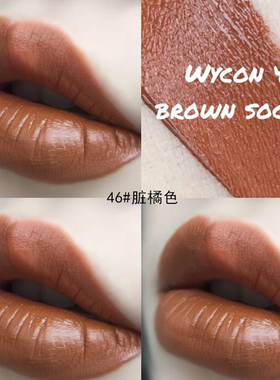 wycon哑光唇釉46脏橘4748吃土色