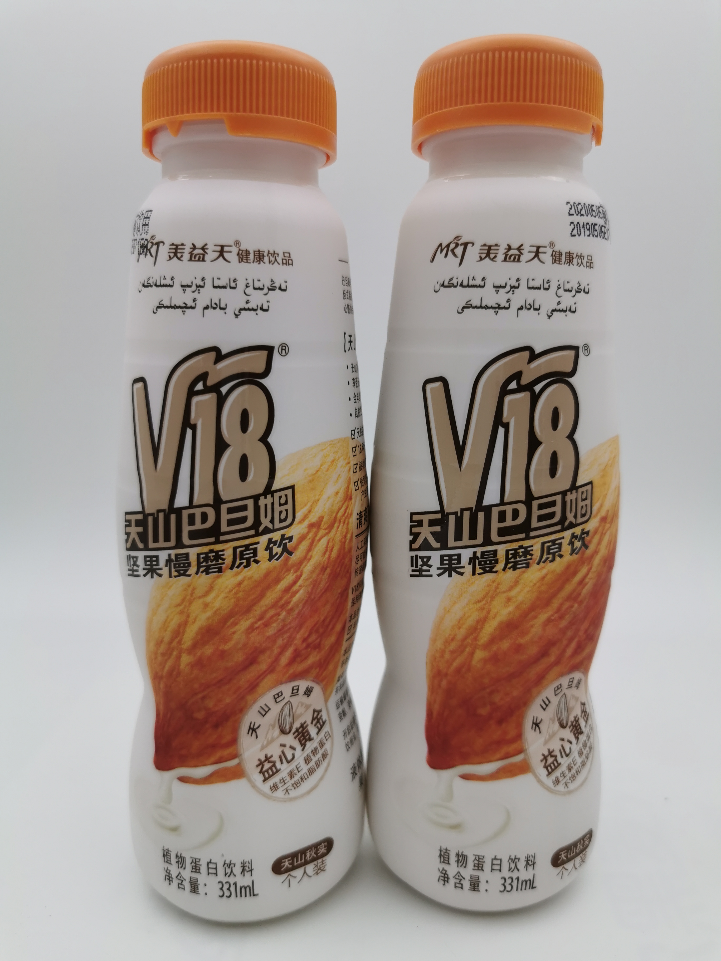 新疆美益天v18天山巴旦姆饮料331ml*12瓶巴旦姆营养饮料植物蛋白 - 图1