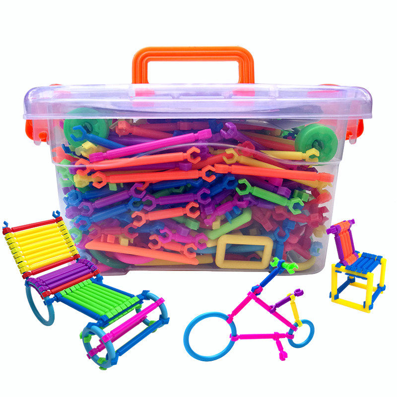 聪明积木棒塑料拼装儿童益智玩具3-6周岁男孩7-8岁女孩2智力4拼图,淘宝优惠券,粉丝福利购,淘宝优惠卷