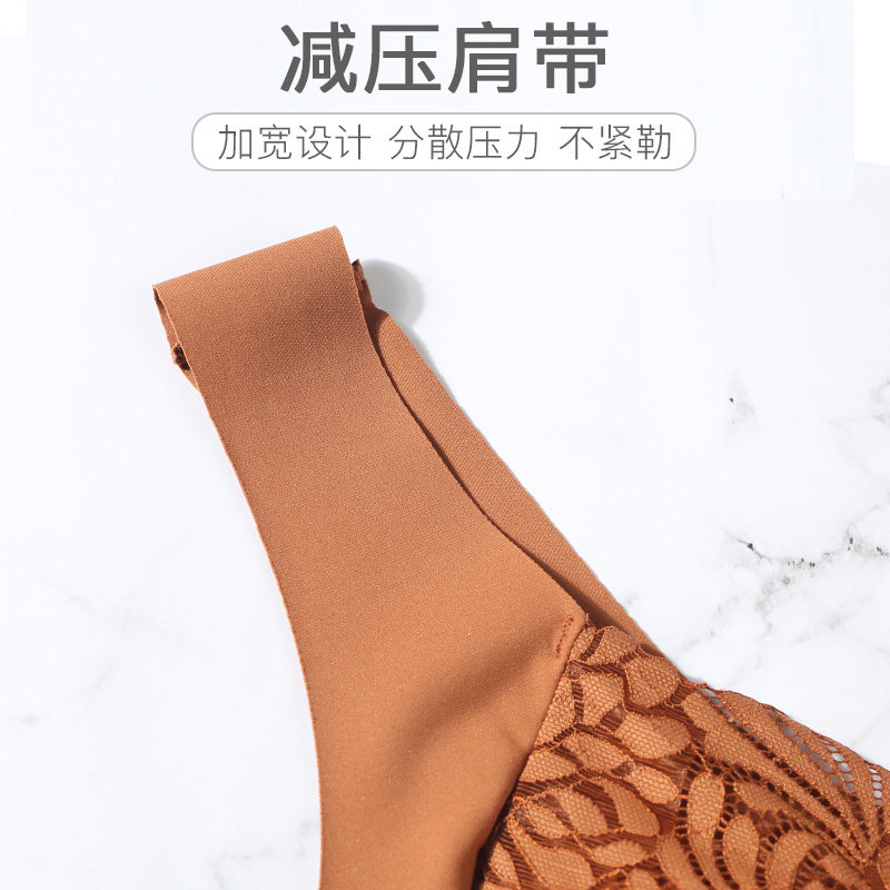 老年人妈妈薄款无痕背心文胸 北极绒杭州文胸