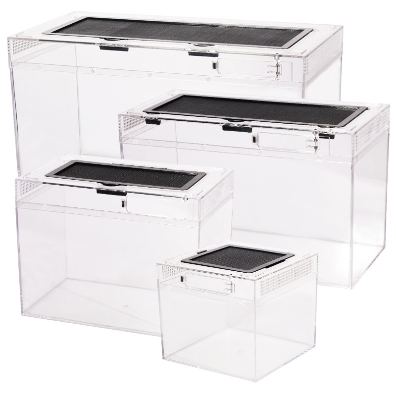 亚力克水晶爬虫箱爬宠缸饲养盒透明守宫角蛙睫角蜥蜴乌龟仓鼠造景,淘宝优惠券,粉丝福利购,淘宝优惠卷