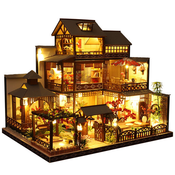 Japanese style villa diy cabin MAOMIYU/cat cat fish
