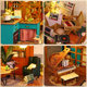 European style loft handmade 3D assembled model