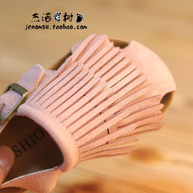 女童凉鞋夏款古风今年新款2-6-10岁小公主中小童小学生流苏勃肯鞋,淘宝优惠券,粉丝福利购,淘宝优惠卷