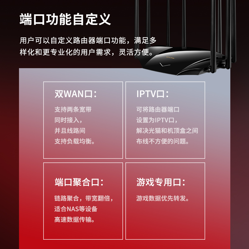 TP-LINK WiFi6 AX6000无线路由器千兆端口家用高速wifi tplink 5G双宽带全屋覆盖宿舍mesh大户型6020-图2