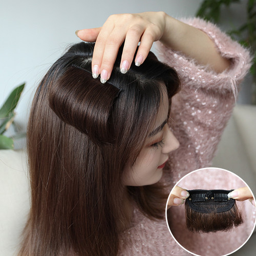 真发垫发片蓬松器 假发片女无痕隐形假发垫 两侧垫发根颅顶增发量 - 图2