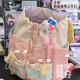Dopamine Girl Contrast Color Backpack Looks Cute
