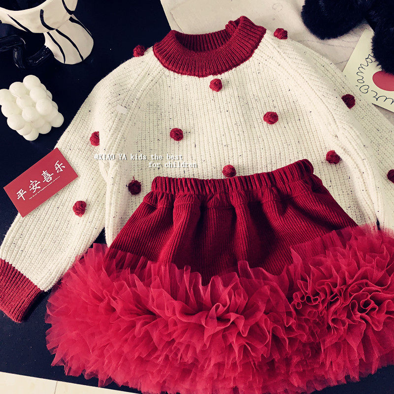 女童拼纱加绒半身裙子冬季女孩短款红色裙子儿童保暖加厚公主短裙,淘宝优惠券,粉丝福利购,淘宝优惠卷