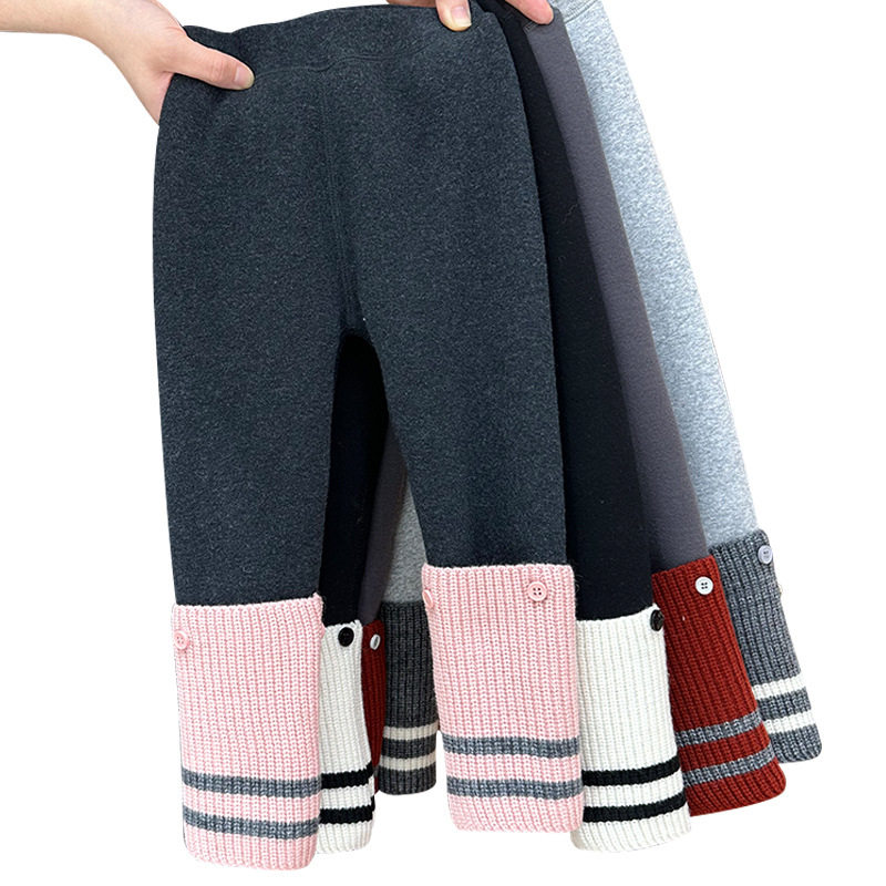 韩版女童加绒无骨900克打底裤子冬季儿童修身裤宝宝保暖加厚长裤,淘宝优惠券,粉丝福利购,淘宝优惠卷