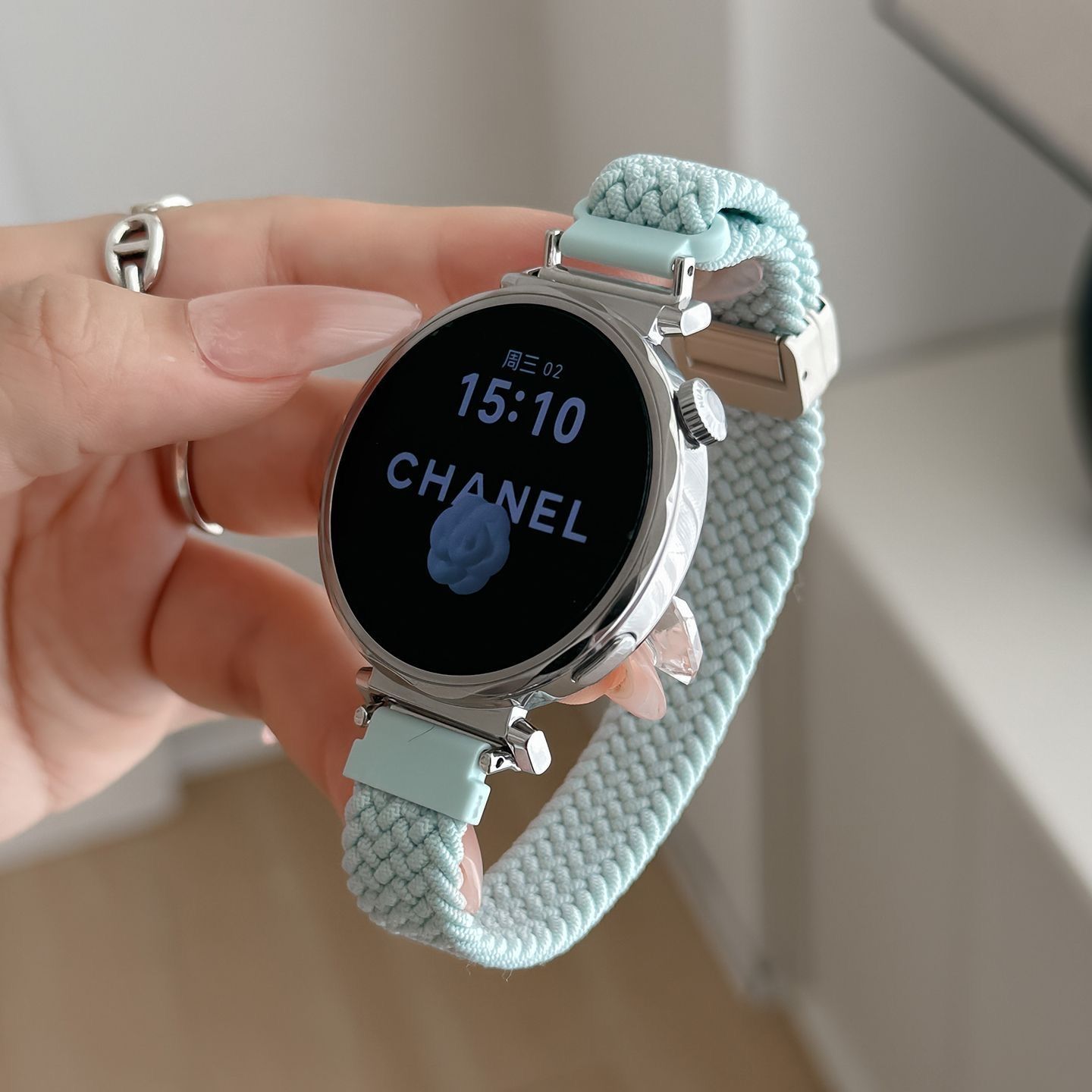 适用细款适用华为watchgt5表带gt4手表watch4pro编织透气gt6尼龙 - 图0