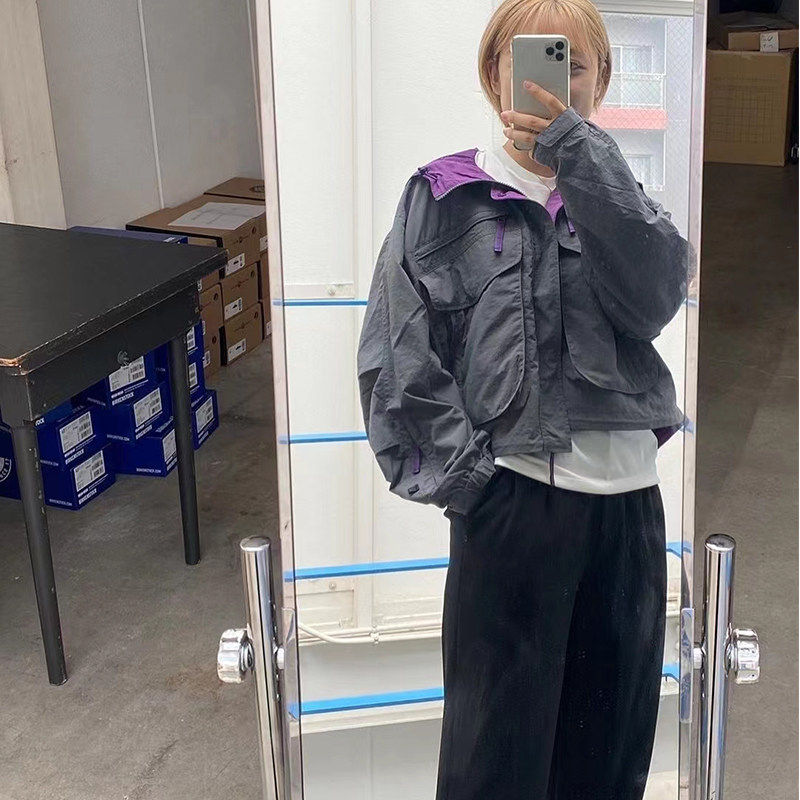 【Humans Mades】DW39日系户外机能多口袋短款连帽夹克外套冲锋衣,淘宝优惠券,粉丝福利购,淘宝优惠卷