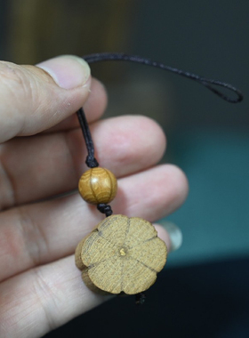 六道木莲花木雕挂件静心挂件礼品