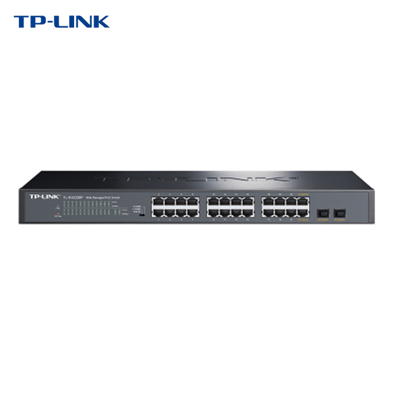 TP-LINK TL-SG2226P 24口千兆PoE供电+2SFP光口云网管交换机以太网分线器企业网络监控无线AP供电器SG2226PE-图2