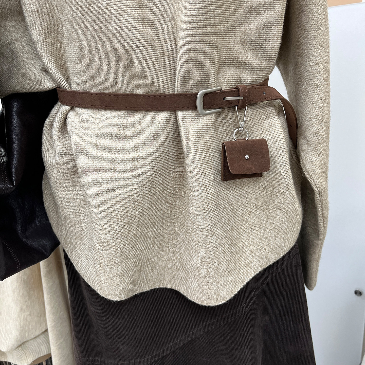 SOFT PUFF韩版十三行女装2025秋装新款蝙蝠袖一字领宽松针织衫女