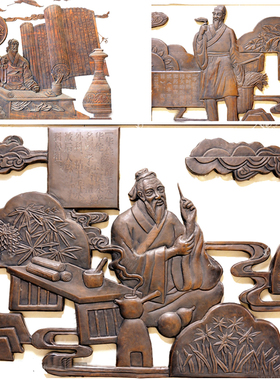 锻铜浮雕大医精诚中医文化主题